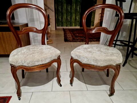 2 chaises Louis Philippe en acajou 180 Saint-Rapha�l (83)