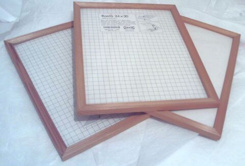 3 cadres photos ou tableaux 24 x 32 cm en h�tre 18 Villeurbanne (69)