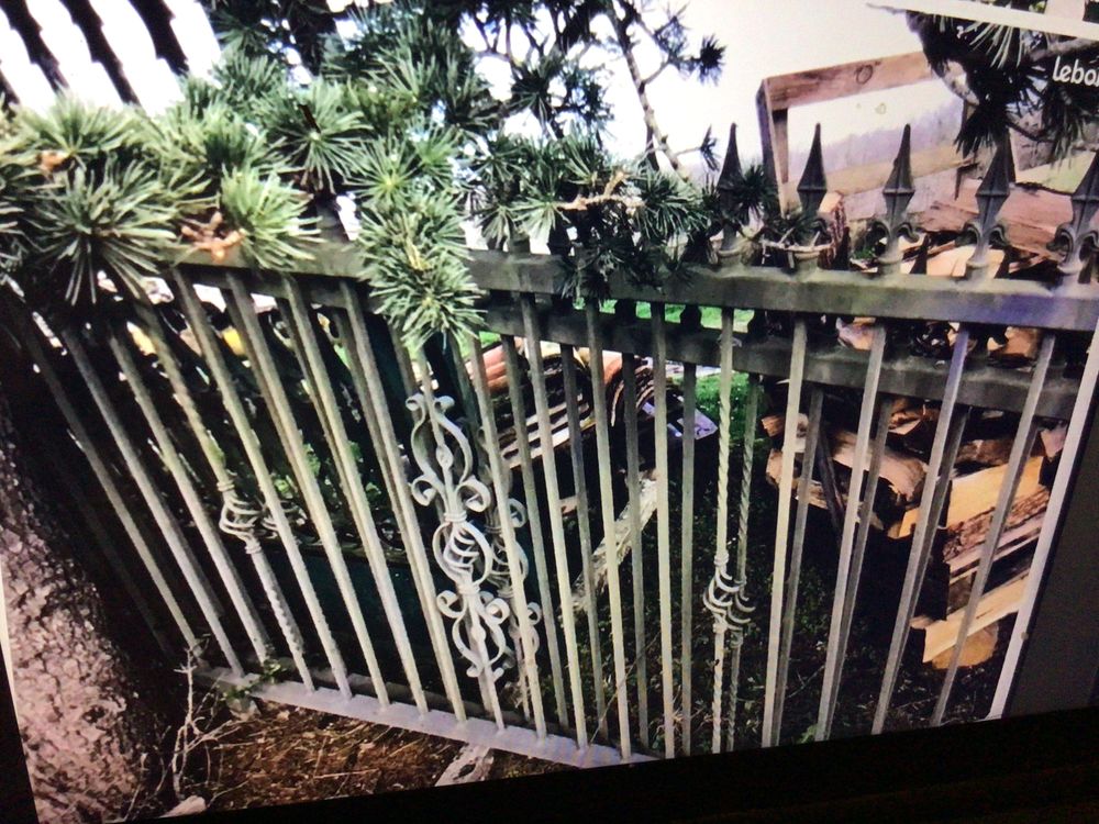 2 grandes grille fer forg&eacute; grande taille Jardin