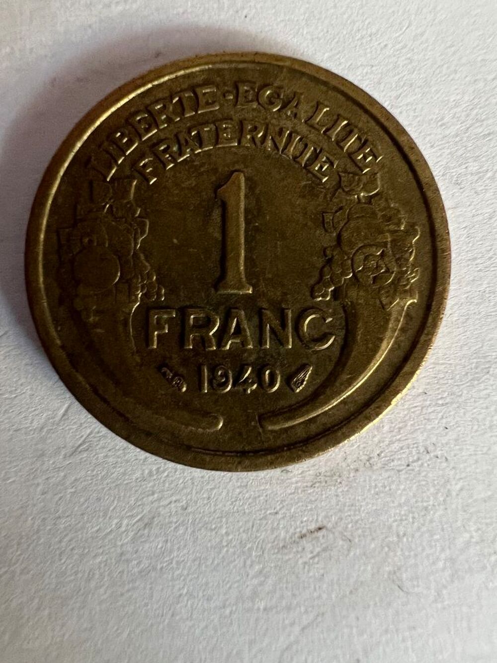 1 Francs 1940 Morlon. 
