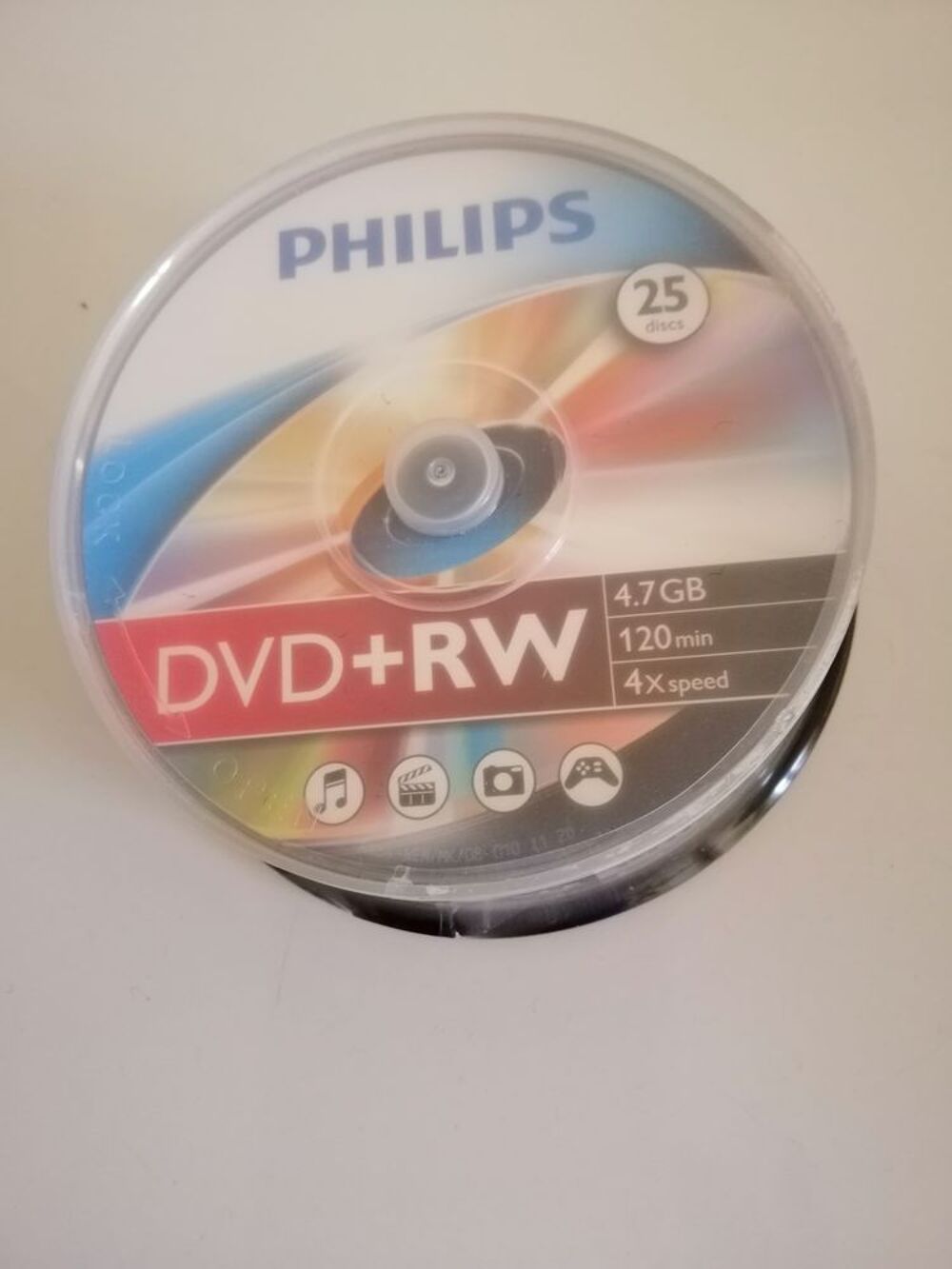 2 PACKS SOUS EMBALLAGE DE 25 UNITES DVD + RW &quot;PHILIPS Matriel informatique