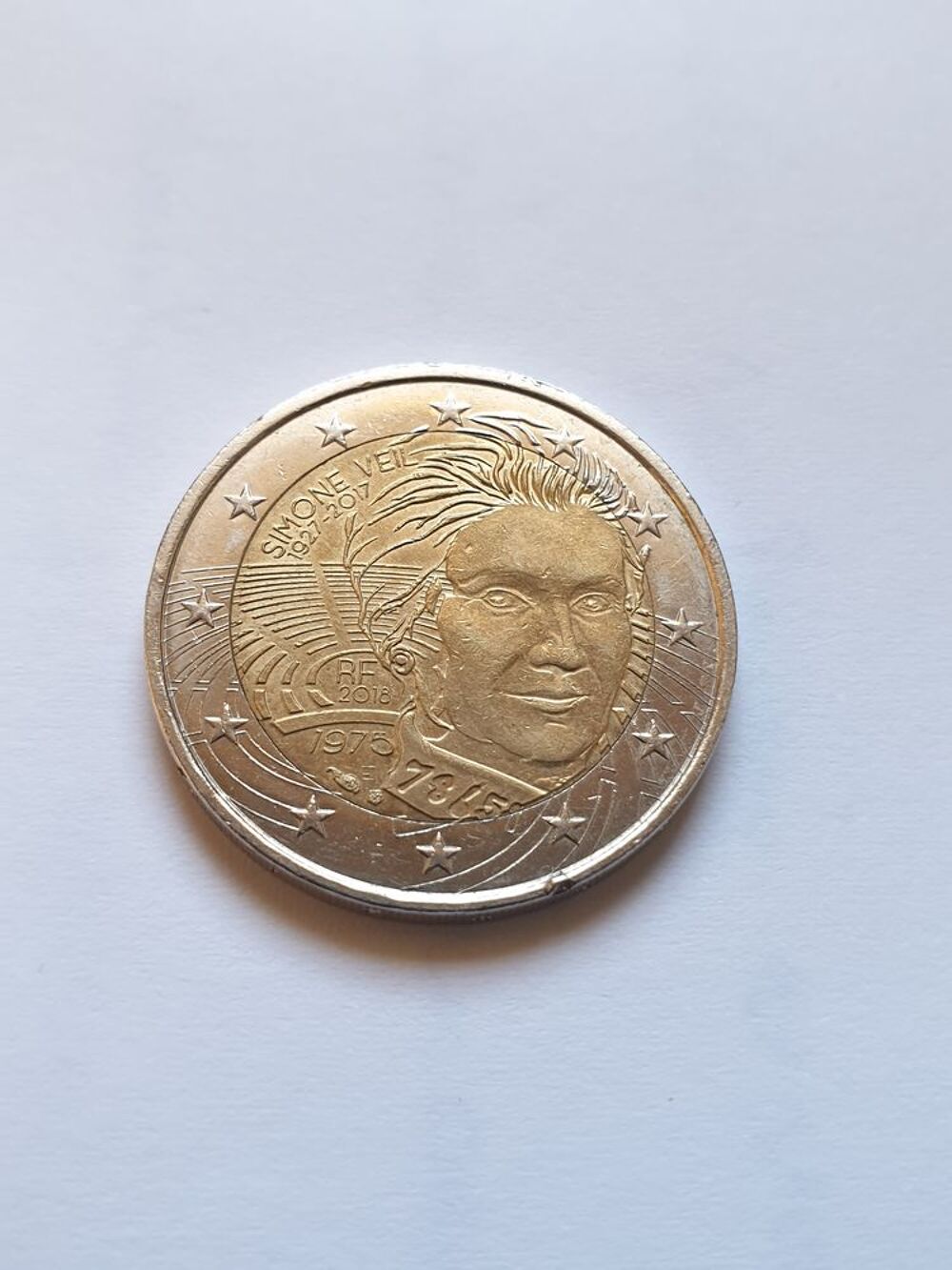 Pi&egrave;ce de 2 euros Simone Veil 2018 