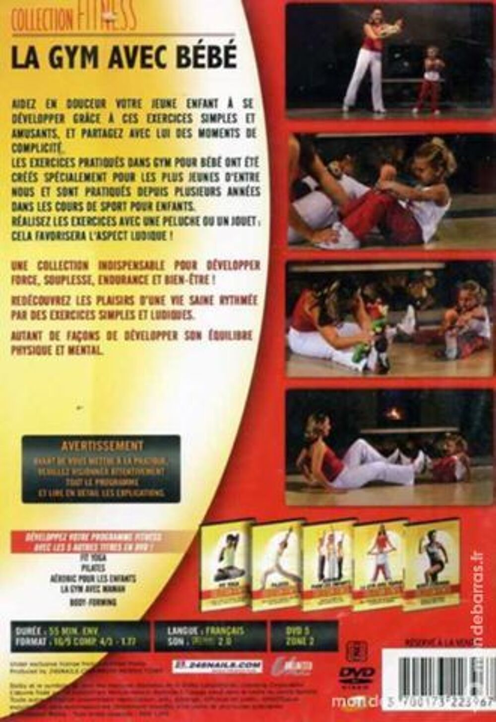 DVD LA GYM AVEC BEBE Sports