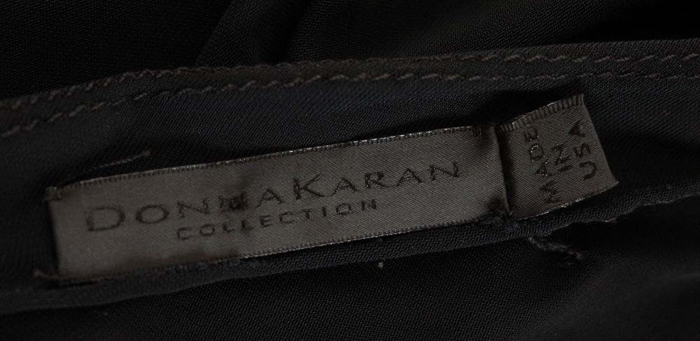 Robe longue drap&eacute;e DONNA KARAN 
T.L ou 40/42 Fr Vêtements
