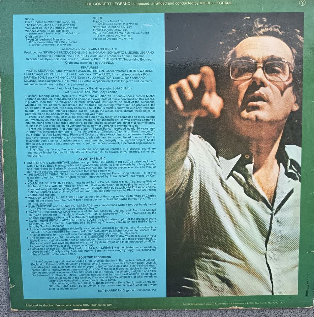 1 33 tours vinyle the concert legrand CD et vinyles