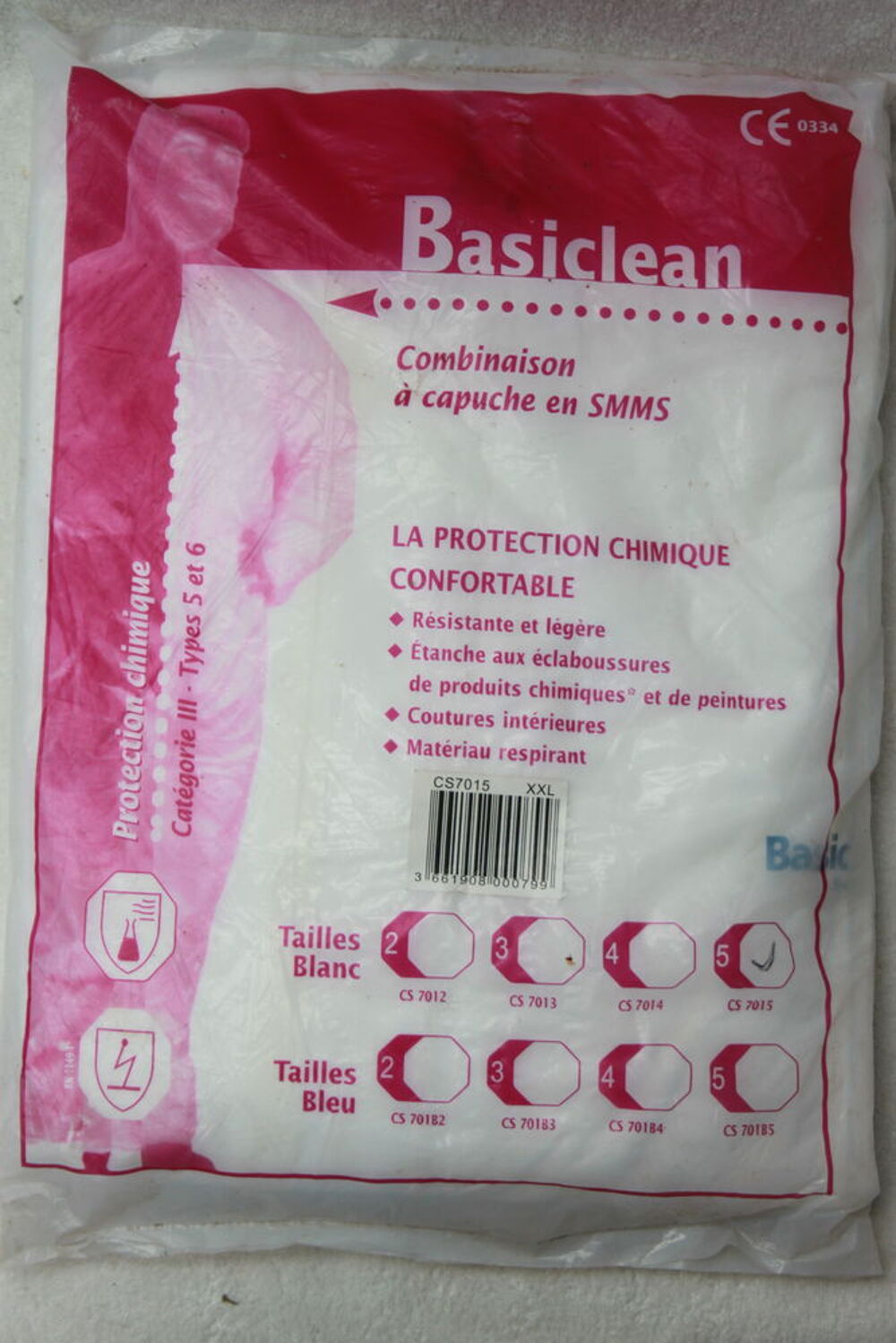Combinaison de protection avec capuche neuve Vêtements
