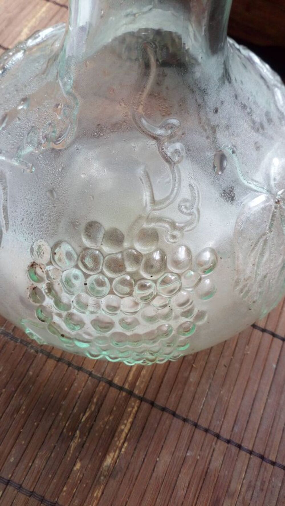 ANCIENNE XX&Egrave;ME CARAFE &agrave; d&eacute;canter le vin en verre Cuisine