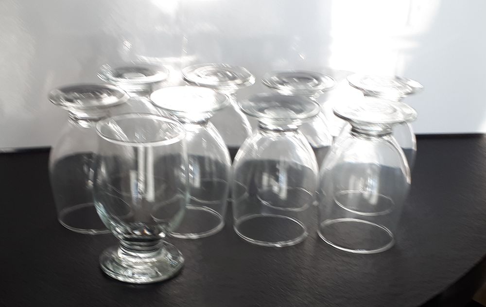 42 Gds Verres &agrave; Pied Blancs R&Eacute;SISTANTS (pour GIVR&Eacute;S, Verrine Cuisine