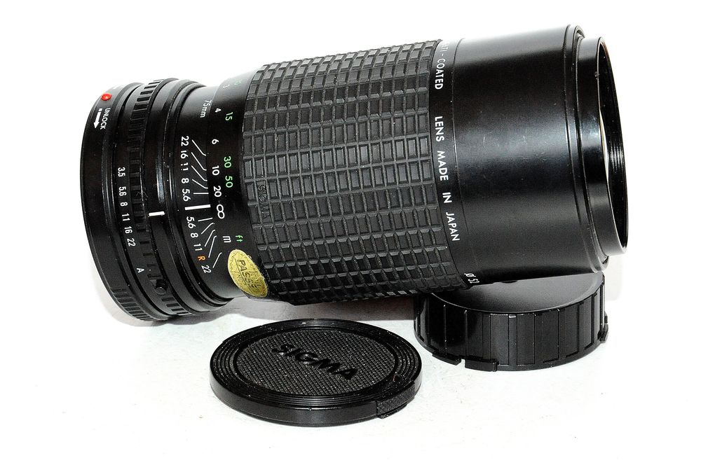 ZOOM SIGMA 75x210 mm - Pour CANON FD . Photos/Video/TV