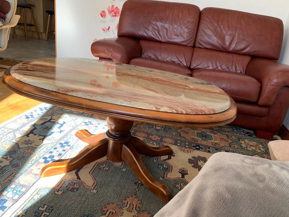 table basse en bois et en marbre 3 couleurs Meubles