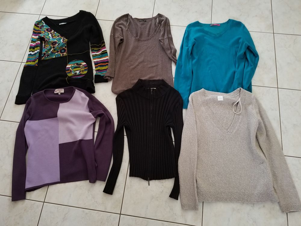 LOT VETEMENTS FEMME MI-SAISON TAILLE M Vtements