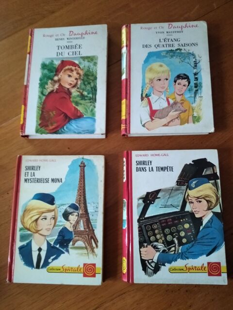 Lot de 4 livres bibliothque Rouge et Or annes 60 15 Nevers (58)