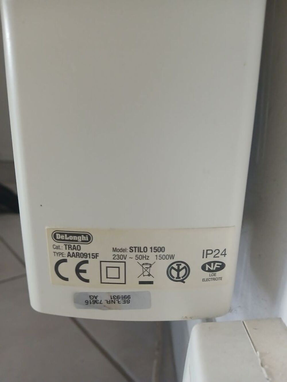 Chauffages DeLonghi Electroménager