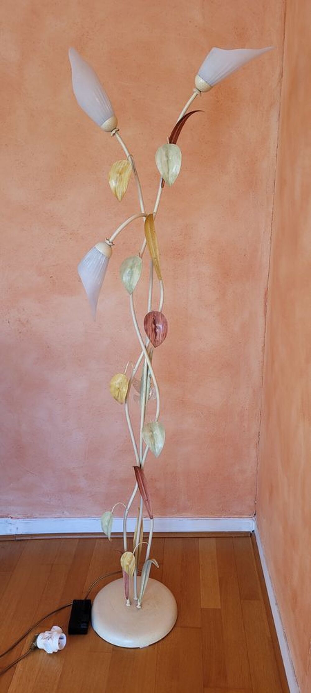 Luminaire fleurs vintage Décoration