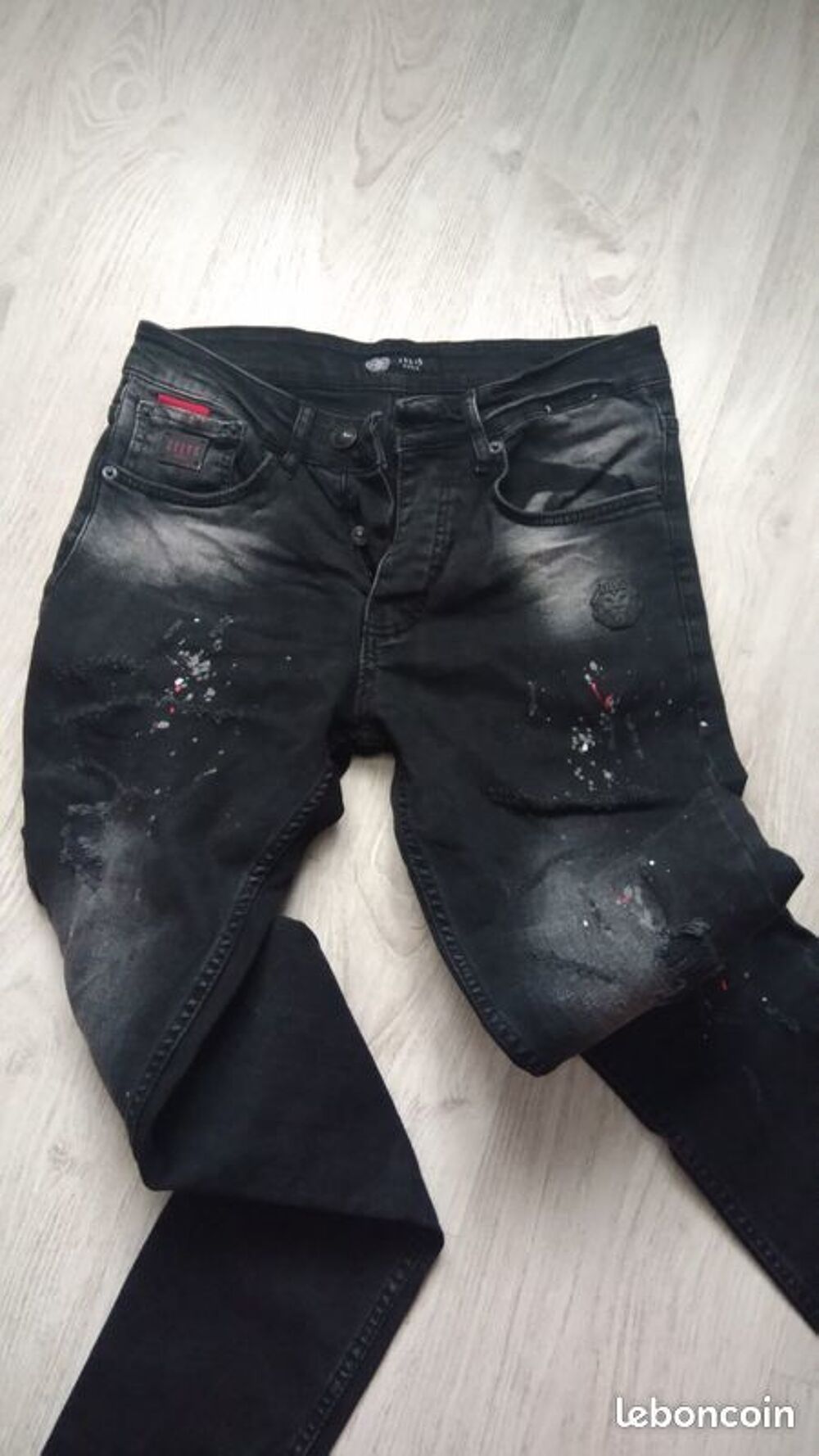 Jean zelys paris T 38/40 noir V�tements