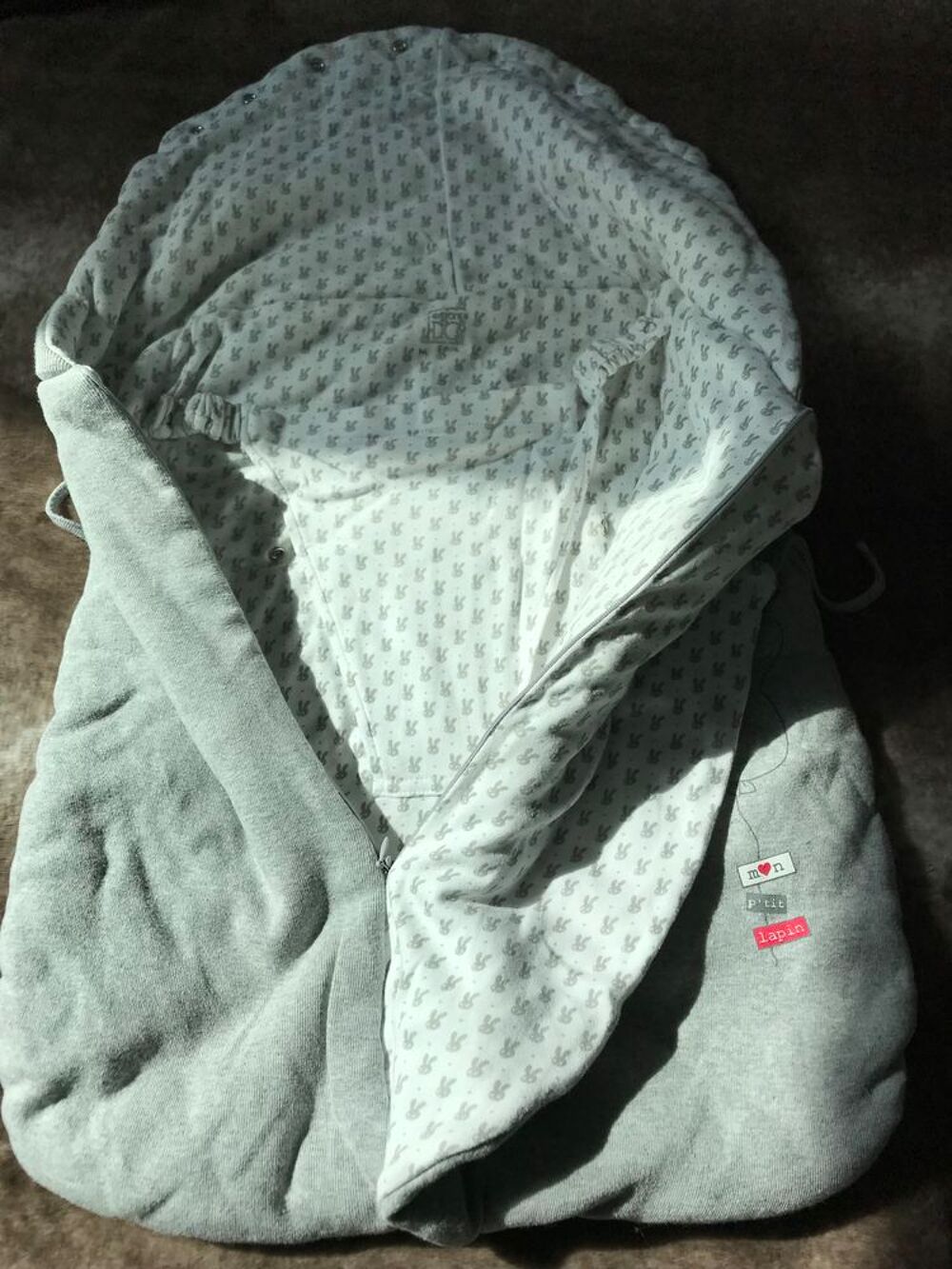 NID ANGE naissance &agrave; 3 mois gris/blanc ENFANT DO Puériculture