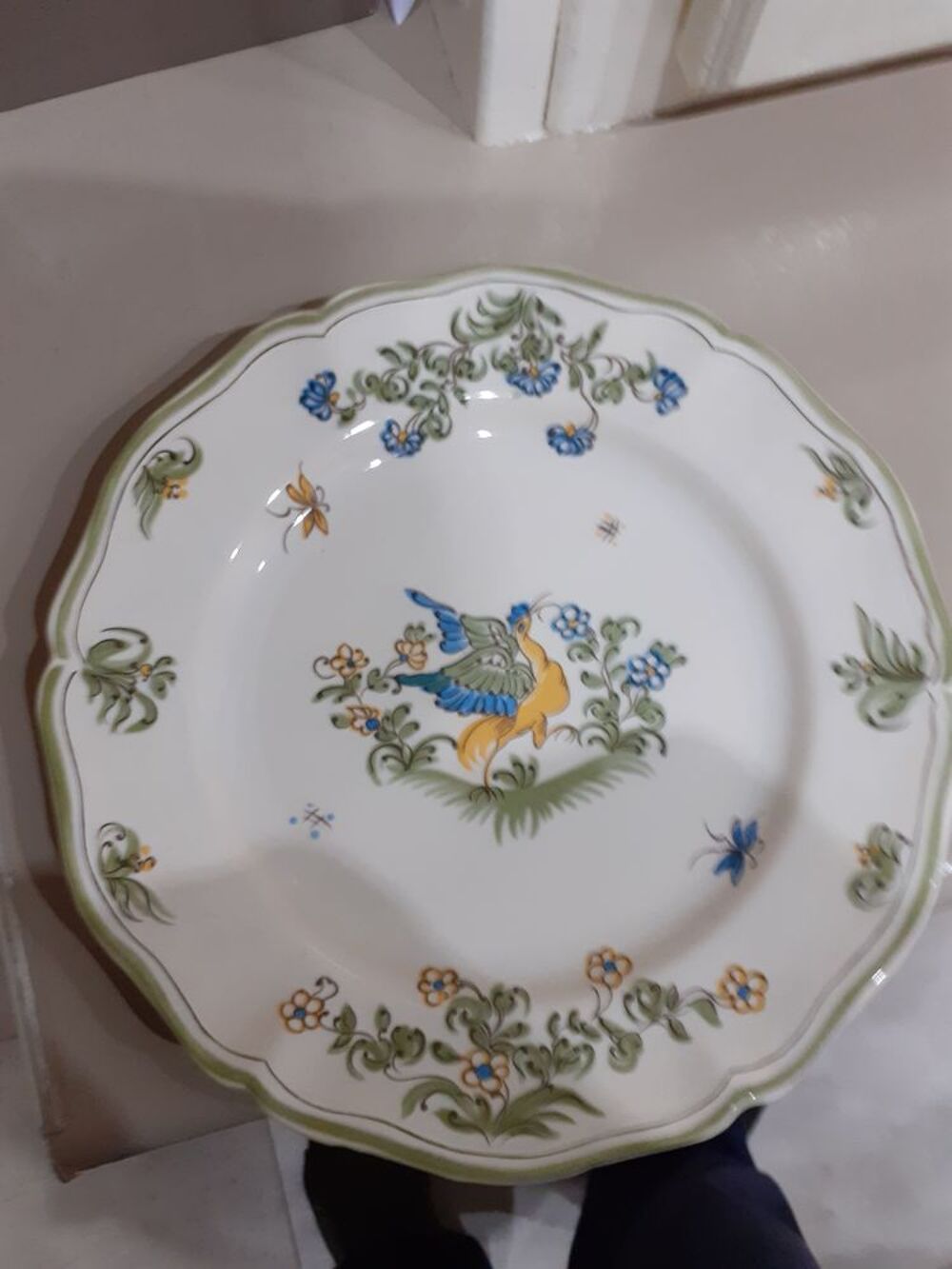2 ASSIETTES DECOR MOUSTIERS Meubles