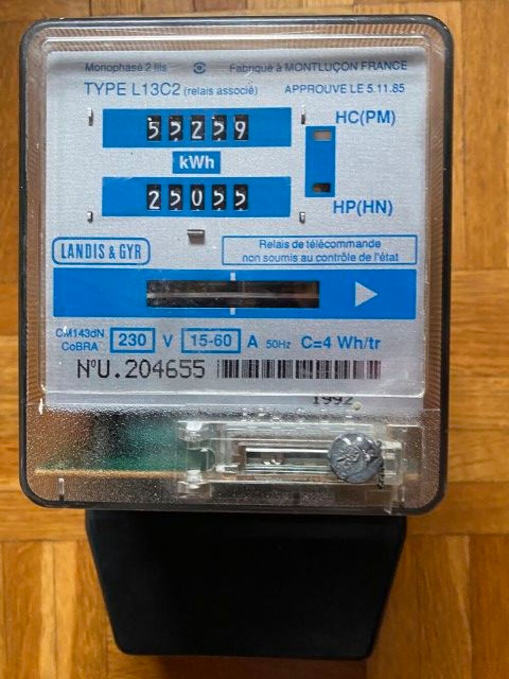 compteur &eacute;lectrique monophas&eacute; simple ou double lecture Bricolage