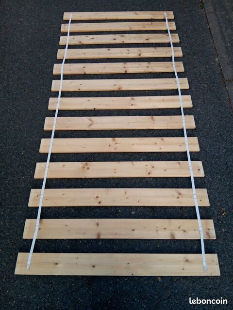 sommier lattes en bois 90 x 190 20 Beauchamp (95)
