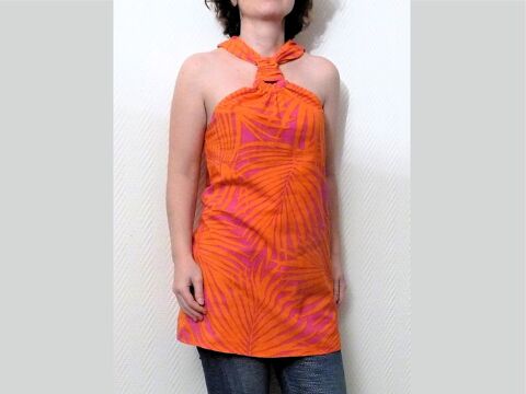 Tunique Réversible Rose Fuschia et Orange- Camaieu 15 Paris 15 (75)