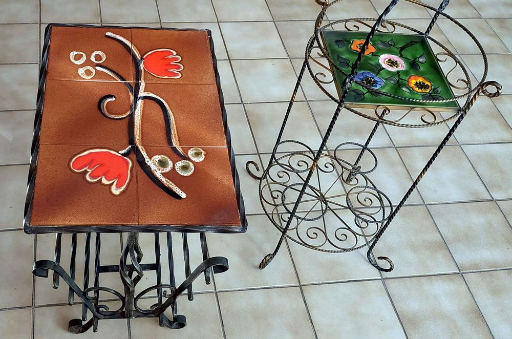 Diff&eacute;rents objets en fer forg&eacute; Décoration