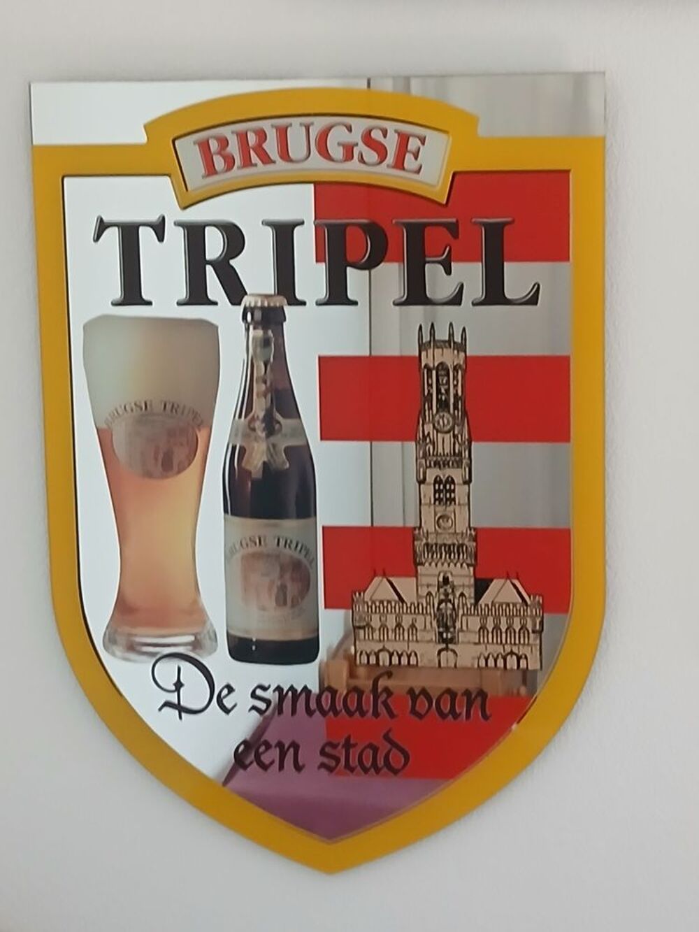 Miroir publicitaire ann&eacute;e 80../..90. Décoration
