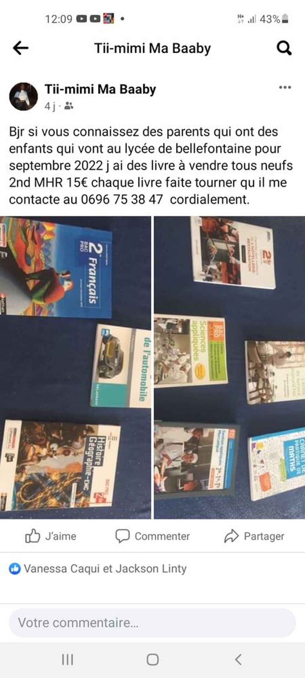 Livre 2MHR lyc&eacute;e de bellefontaine Livres et BD
