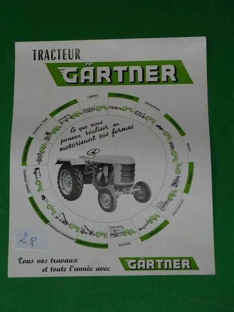 Prospectus Tracteur G�RTNER 1 Marcilly-le-Hayer (10)