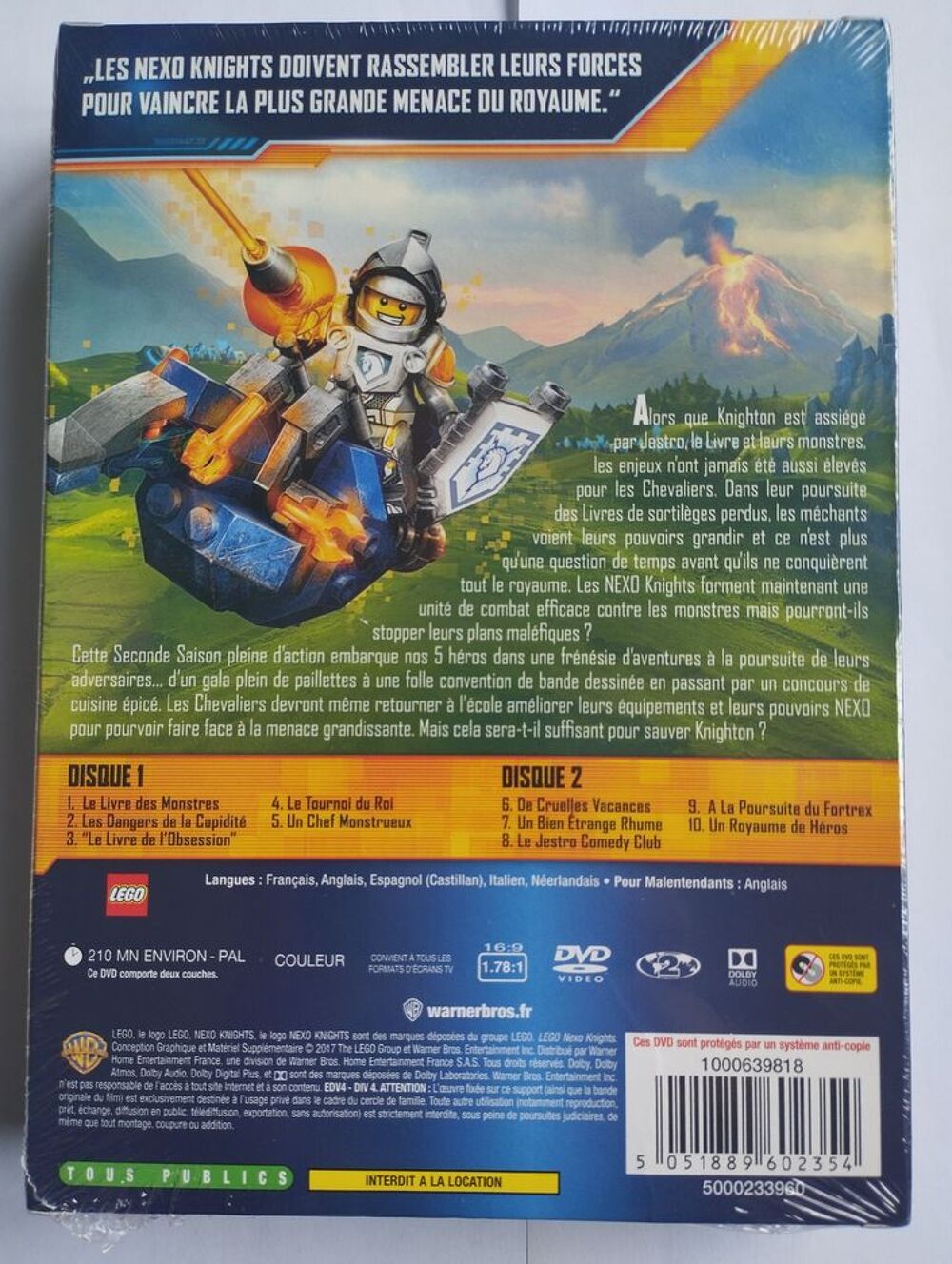 Coffret DVD Lego NEXO KNIGHTS Saison 2 DVD et blu-ray