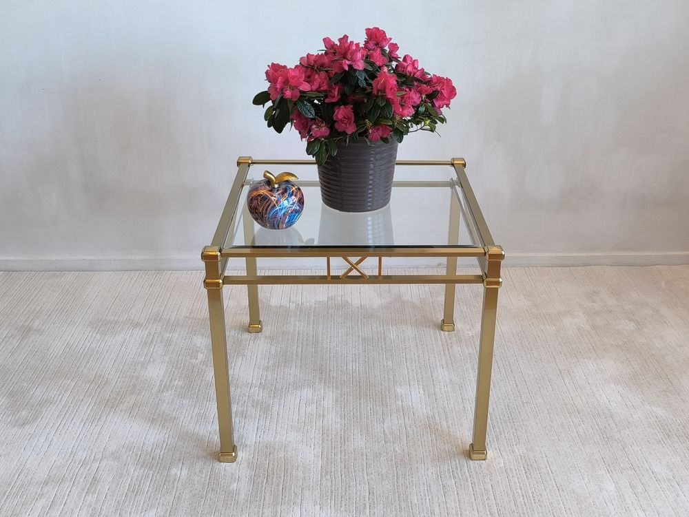 Belle table basse dor&eacute;e carr&eacute;e Orsenigo Italy Meubles