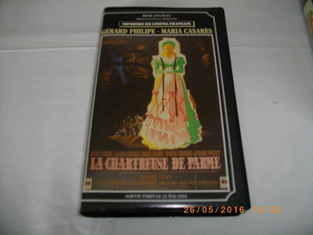 Cassette vid&eacute;o vhs de : "LA CHARTREUSE DE PARME" DVD et blu-ray