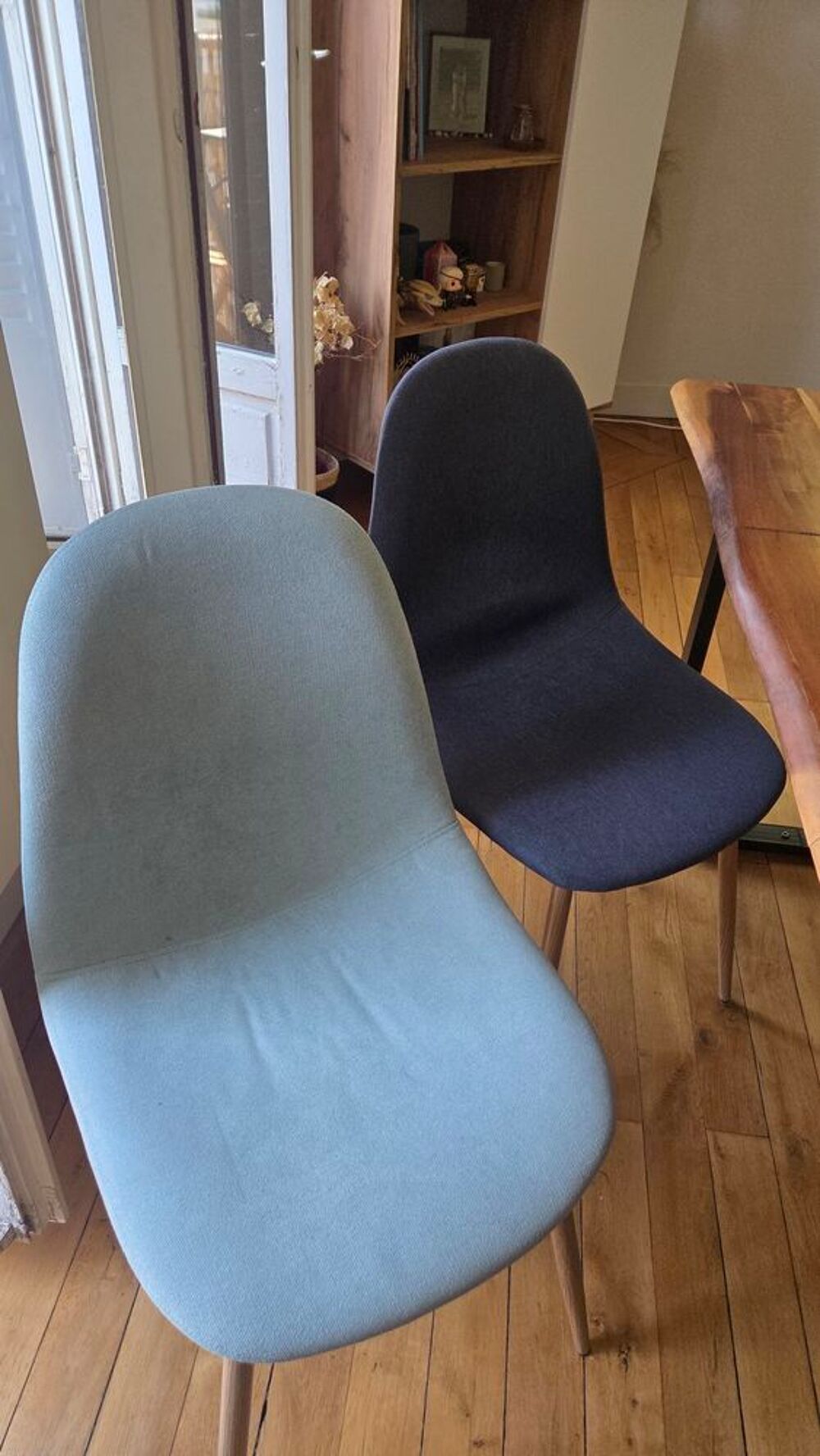 Lot de 4 chaises bleues Maisons du monde Meubles