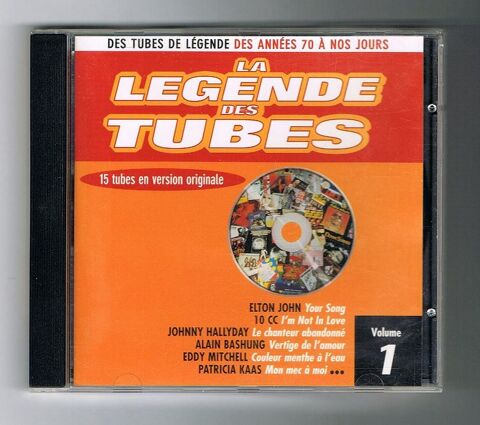 LA LÉGENDE DES TUBES - CD Vol 1- J. HALLYDAY-E. JOHN-BASHUNG 4 Tourcoing (59)