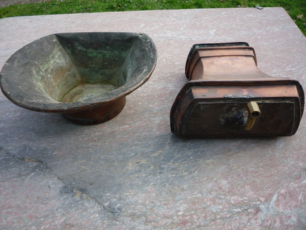 Fontaine en cuivre XVIII si&egrave;cle/assemblage/dent de loup D�coration