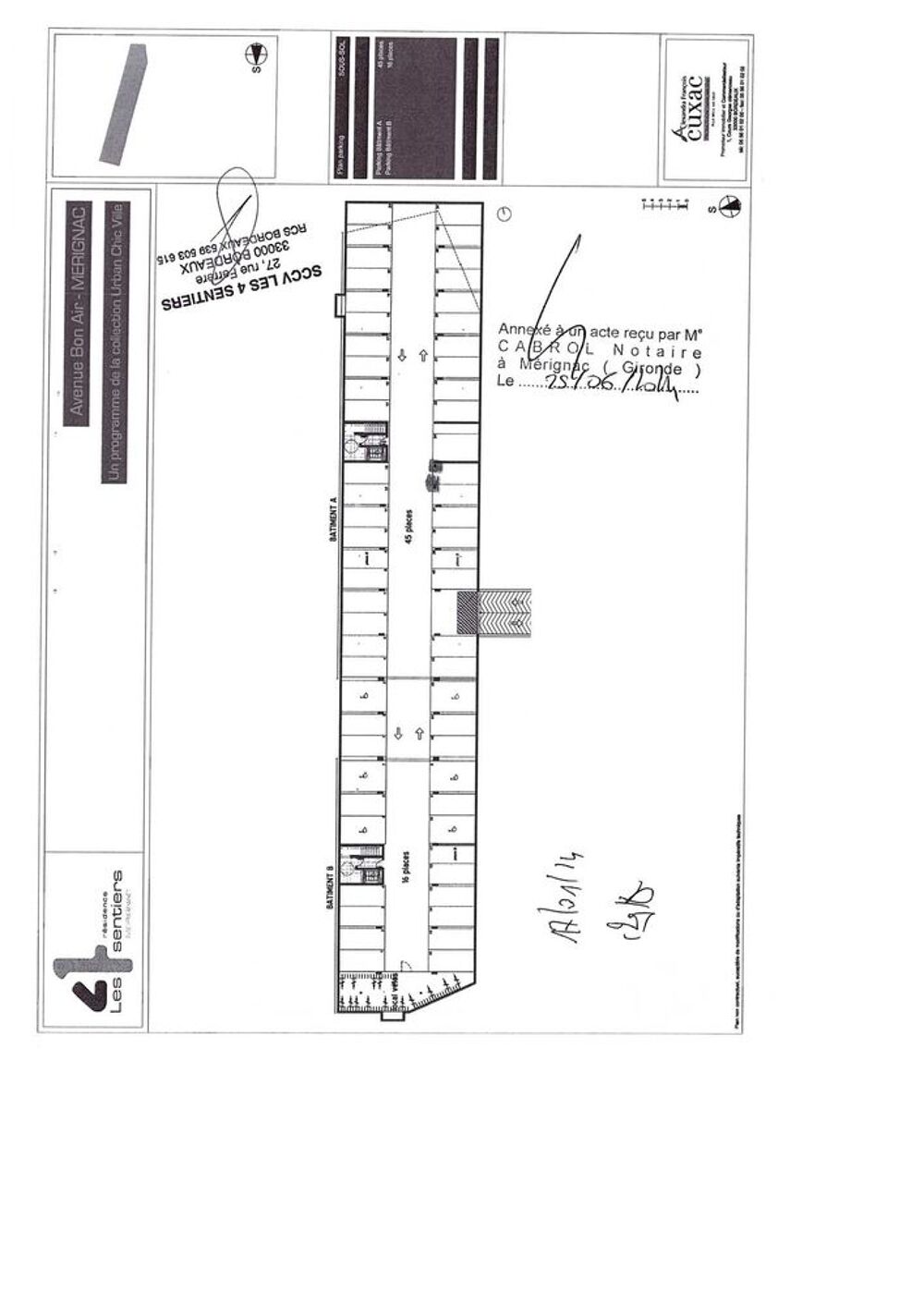 Vente Parking/Garage parking en sous-sol sécurisé  Merignac proche rocade Mérignac