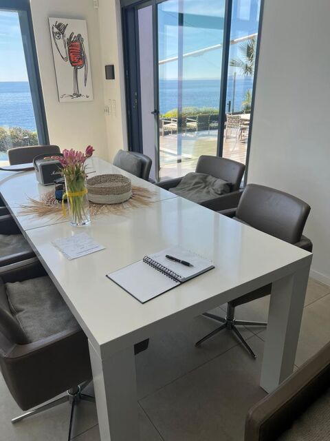 table avec rallonge blanche marque boconcept 350 St Aygulf (83)