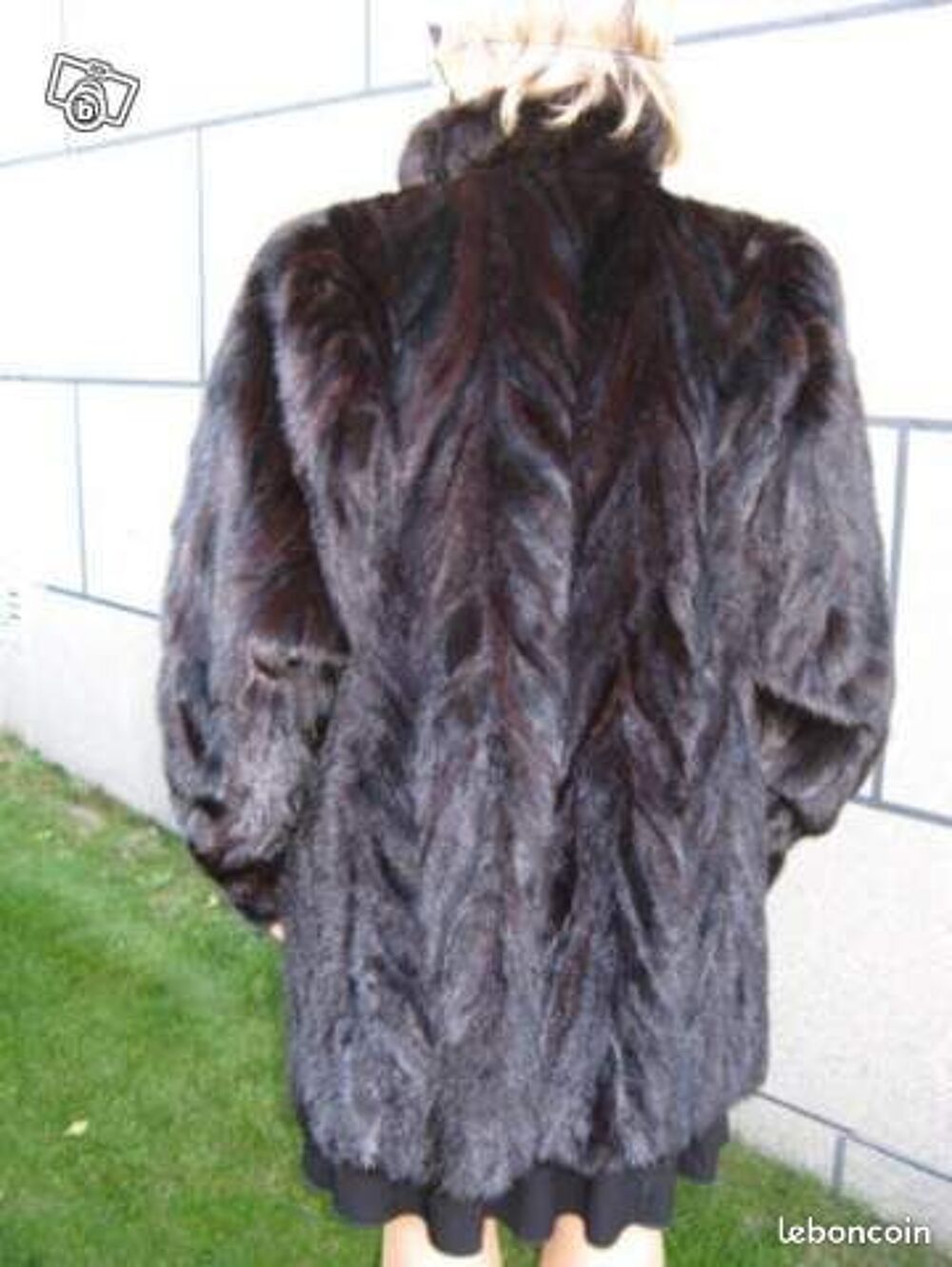 veste longue en vison Vêtements