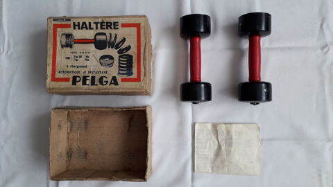Haltères anciennes PELGA rare avec notice d'emploi
170 Salon-de-Provence (13)