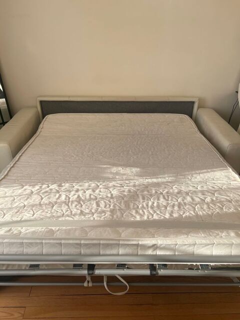 canap en cuir blanc convertible 500 Asnires-sur-Seine (92)