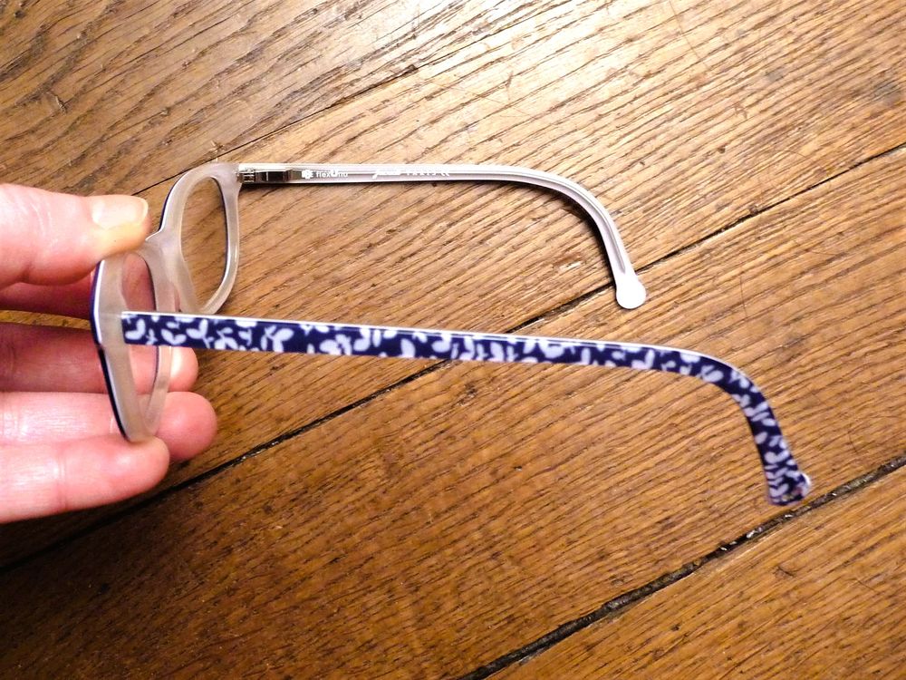 Monture/ Lunette de Vue Rectangle Bleu Marine Blanc- Jacadi Bijoux et montres