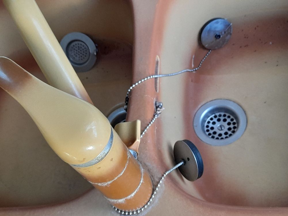 &egrave;vier en gr&egrave;s 2 bacs Bricolage