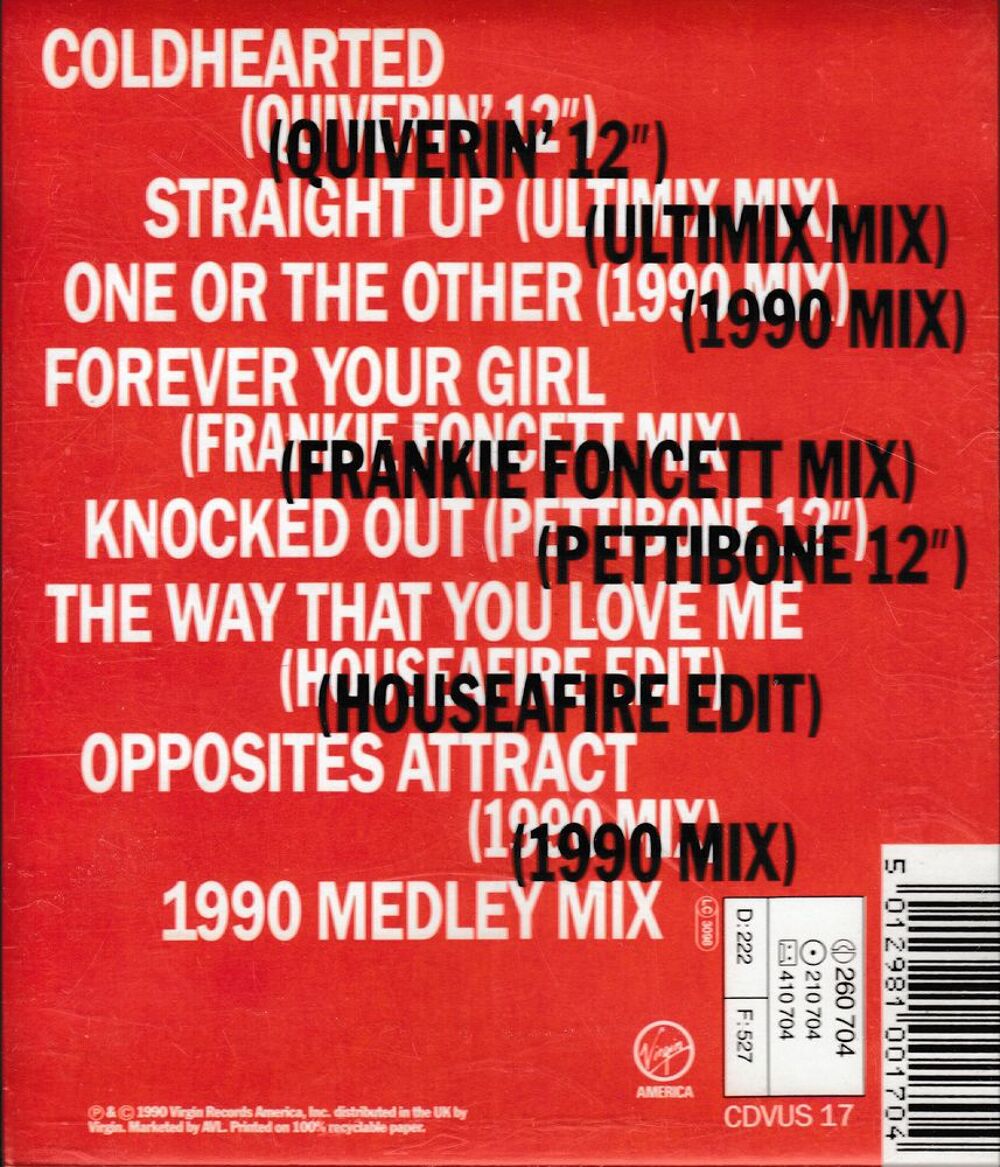 CD Paula Abdul Shut Up And Dance -The Dance Mixes CD et vinyles