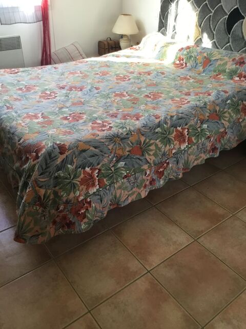 Couvre lit en coton fleuri pour 2 personnes tr�s Bon �tat 5 Saint-Alban (31)