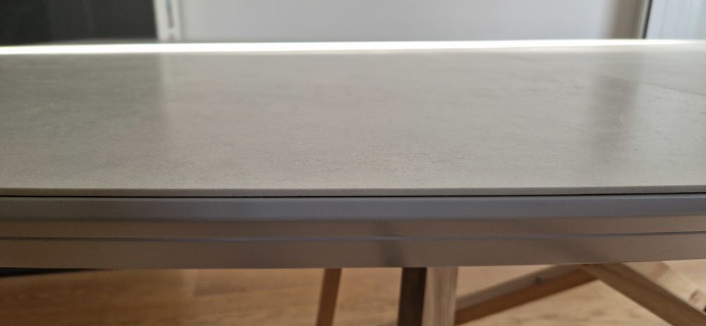 Table &agrave; manger design XXL Viaa c&eacute;ramique 160x100 extensible Meubles