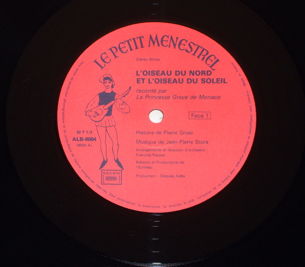 GRACE (KELLY) DE MONACO - LIVRE-DISQUE 33t- L'OISEAU DU NORD CD et vinyles