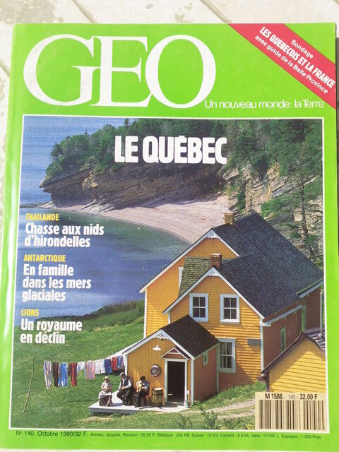 GEO N�140 Octobre 90 Le Qu�bec 0 Arros-de-Nay (64)