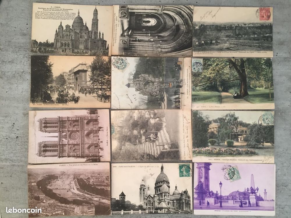 Lot 54 Cartes Postales anciennes Th&egrave;me: Paris, Guerre de 14, 