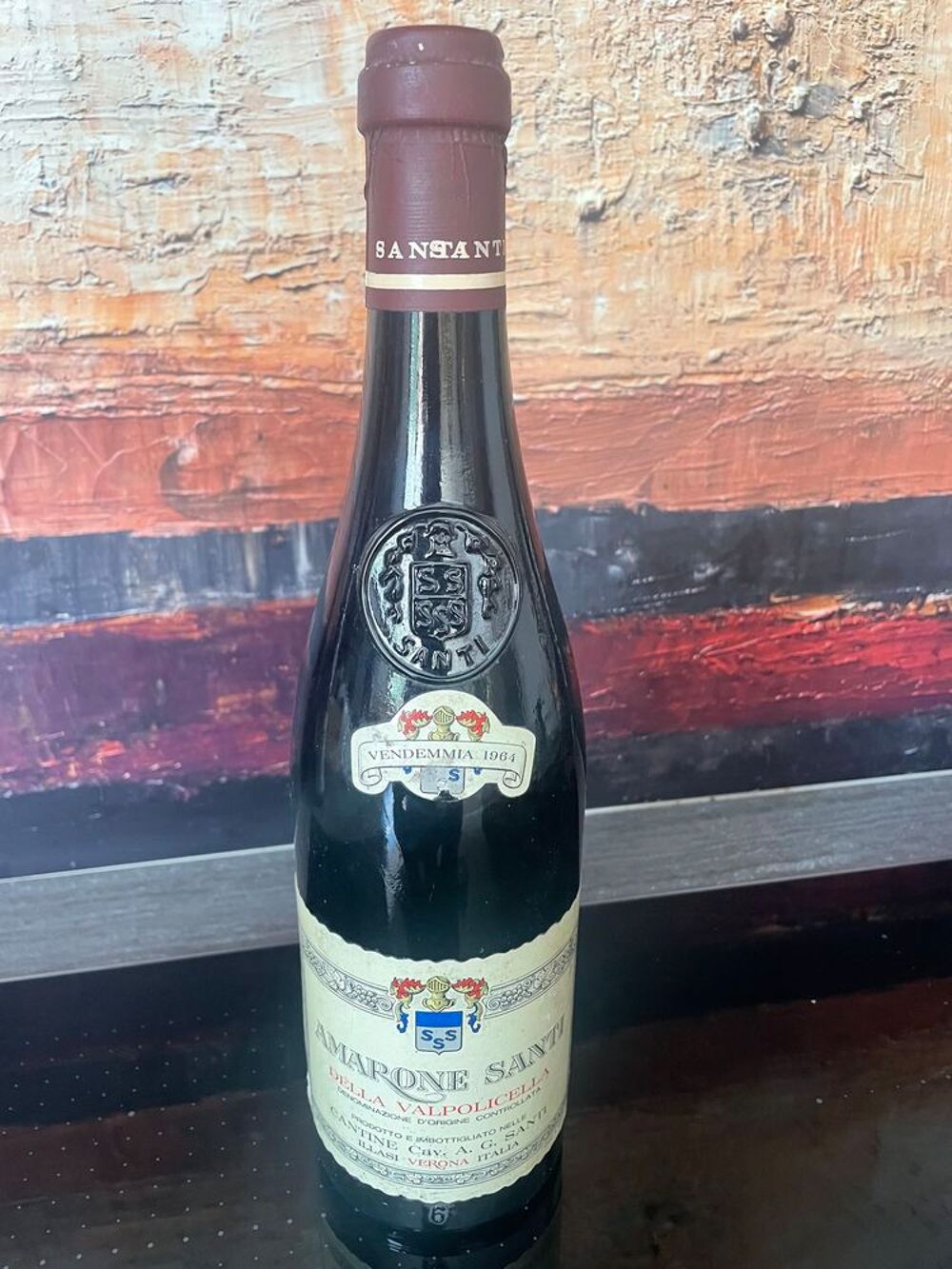1 BT AG SANTI _ AMARONE SANTI DELLA VALPOLICELLA 1964 Vin It Cuisine