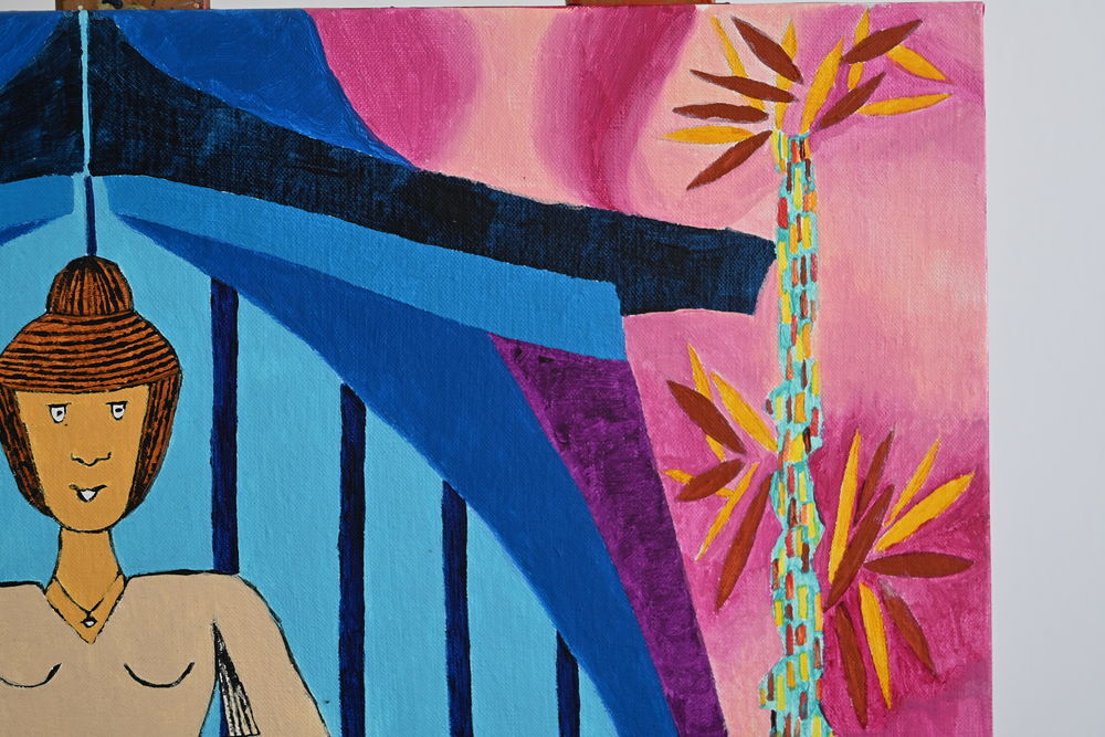 Tableau acrylique sur toile - M&eacute;ditation Décoration