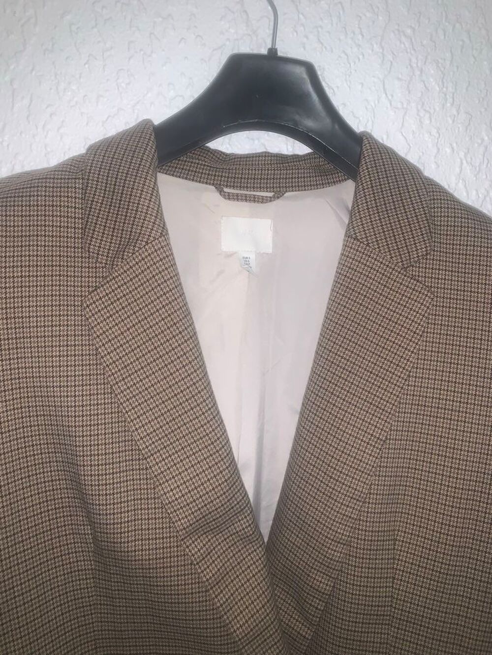Blazer H&amp;M &agrave; carreaux Marron Occasion taille Taille S Tr&egrave;s bon &eacute;tat g&eacute;n&eacute;ral Vêtements